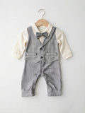 Light Grey Formal Winter Romper