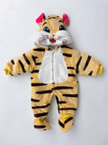 Yellow Tiger Baby Romper