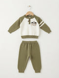 Green Bear Woolen Pajama Shirt