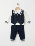 Navy Gentleman Woolen Pajama Shirt
