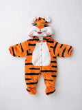Orange Tiger Baby Romper