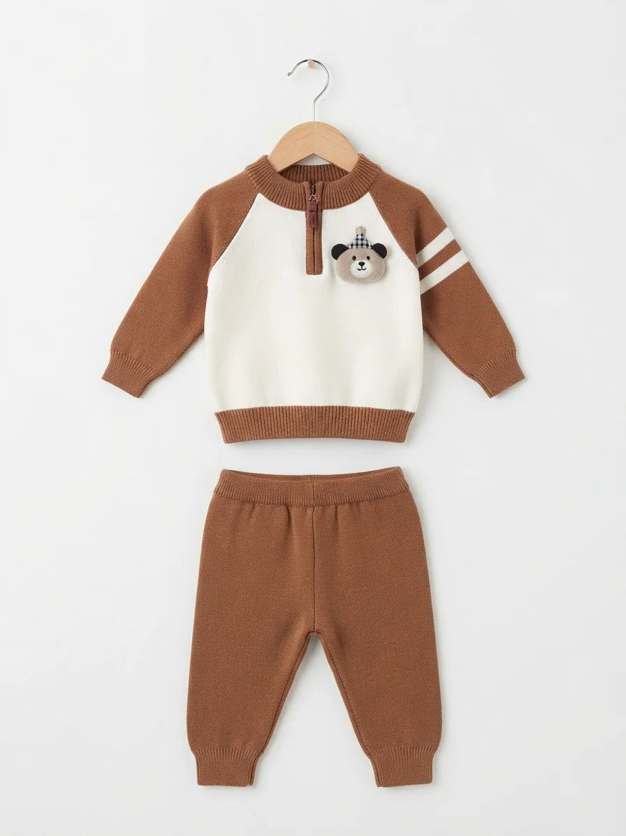 Brown Bear Woolen Pajama Shirt