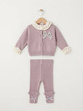 Purple & Cream Woolen Pajama Shirt