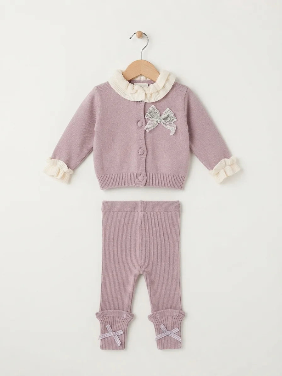 Purple & Cream Woolen Pajama Shirt